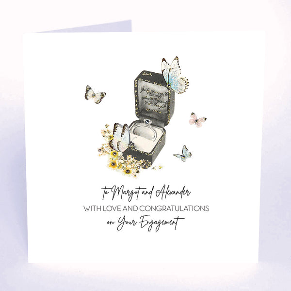 with Love and Congratulations on Your Engagement (Ring Box)