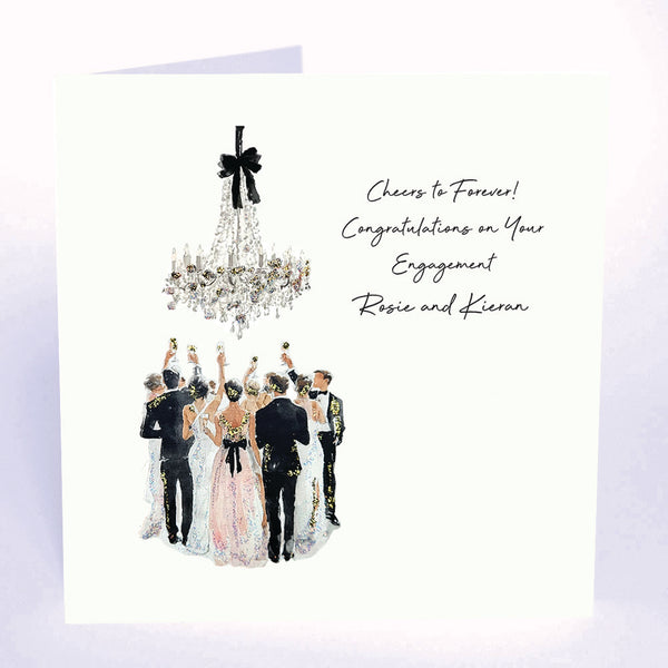 Cheers to Forever! Congratulations on Your Engagement (Champagne Toast)