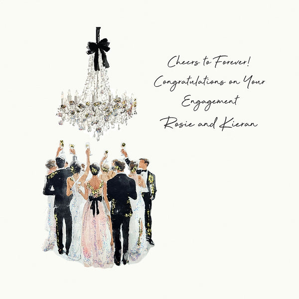 Cheers to Forever! Congratulations on Your Engagement (Champagne Toast)