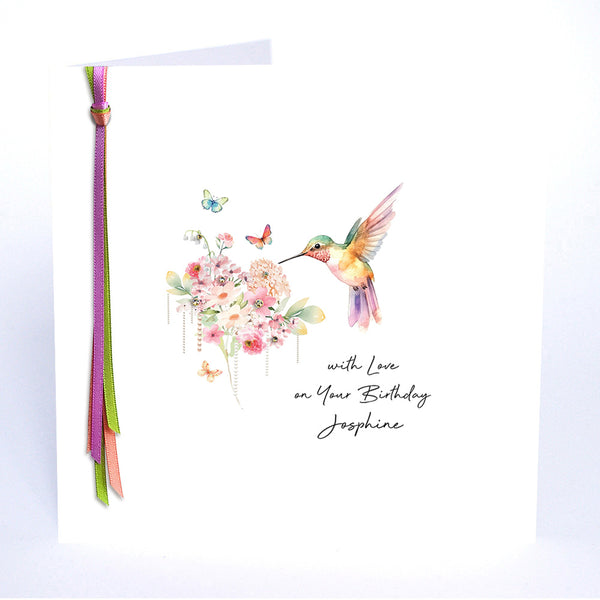 with Love on Your Birthday (Hummingbird)