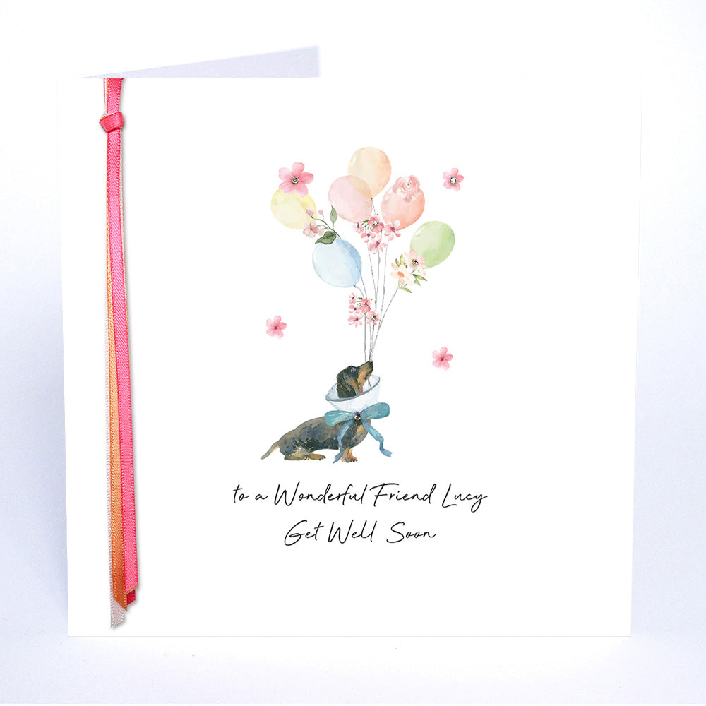 Get Well Soon (Dachund Balloons)