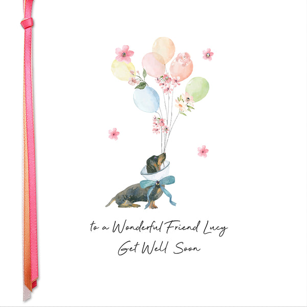 Get Well Soon (Dachund Balloons)