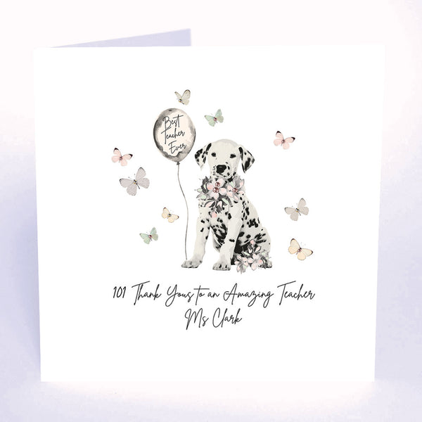 101 Thank Yous to an Amazing Teacher (Dalmatian)