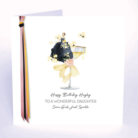 Happy Birthday to a Wonderful Daughter Some Girls Just Sparkle (Lady Coupe)