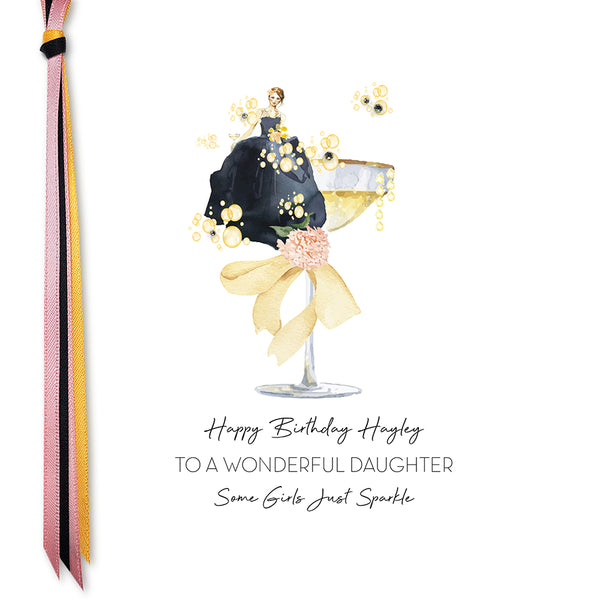 Happy Birthday to a Wonderful Daughter Some Girls Just Sparkle (Lady Coupe)