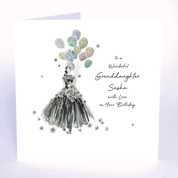 to a Wonderful Granddaughter with Love on Your Birthday (Lady Balloons)