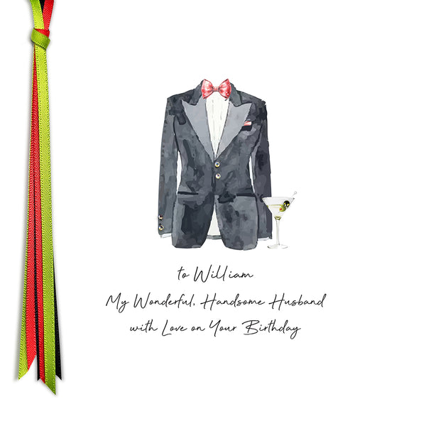 My Wonderful, Handsome Husband with Love on Your Birthday (Tuxedo)