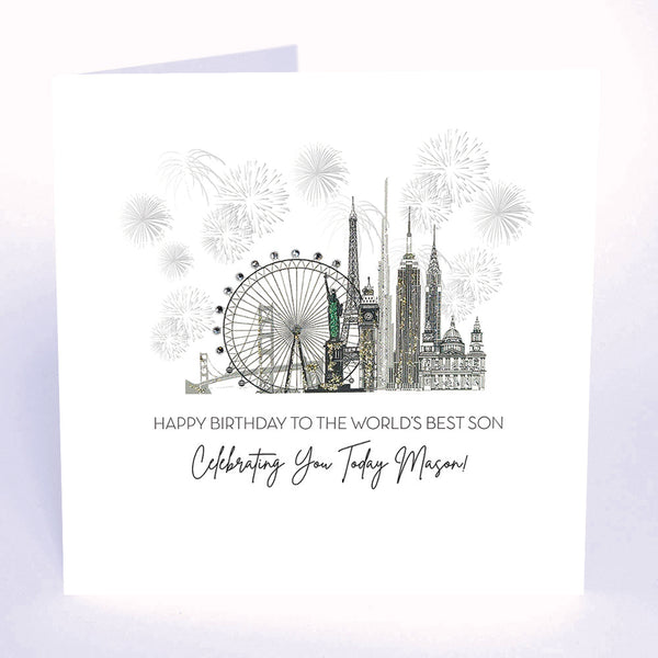 Happy Birthday to the World's Best Son Celebrating You Today! (World Monuments)