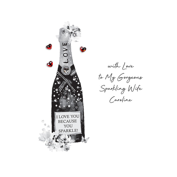 With Love to My Gorgeous Sparkling Wife