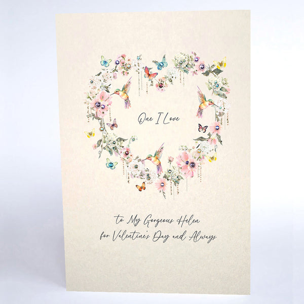 One I Love for Valentine's Day and Always (Heart Wreath)