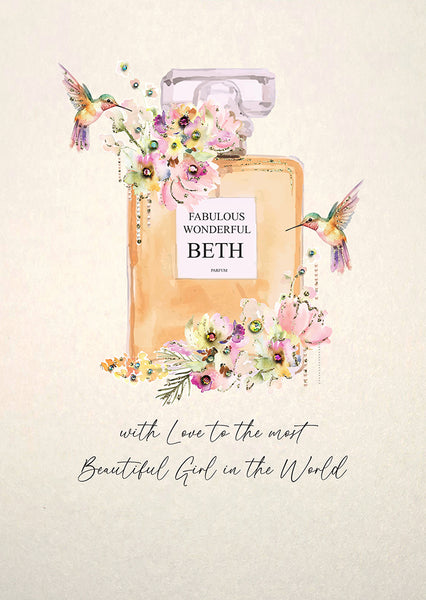 With Love to the Most Beautiful Girl in the World (Perfume Bottle)