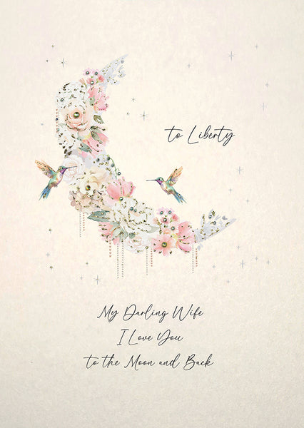 My Darling Wife I Love You to the Moon and Back (Moon)