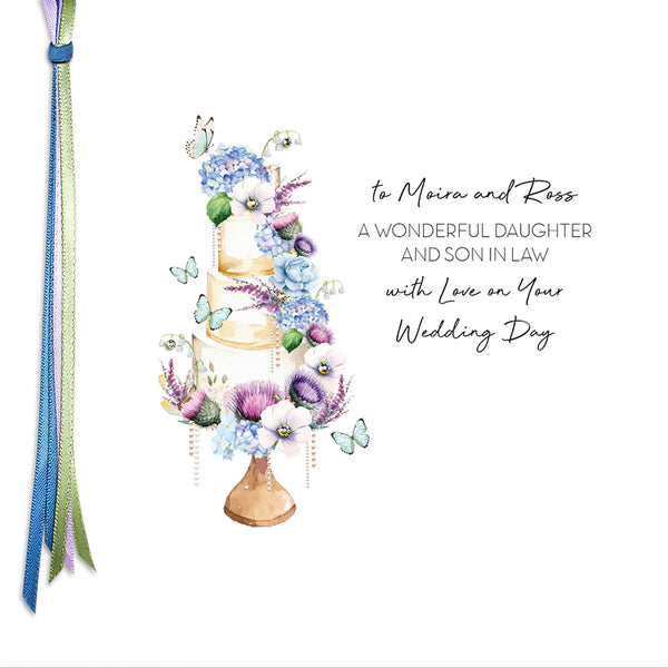 Wonderful Daughter & Son in Law on Your Wedding Day (Scottish)