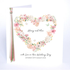 With Love on Your Wedding Day (Heart)