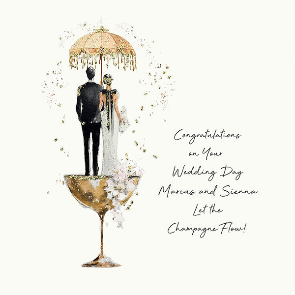 Congratulations on Your Wedding Day Let the Champagne Flow!