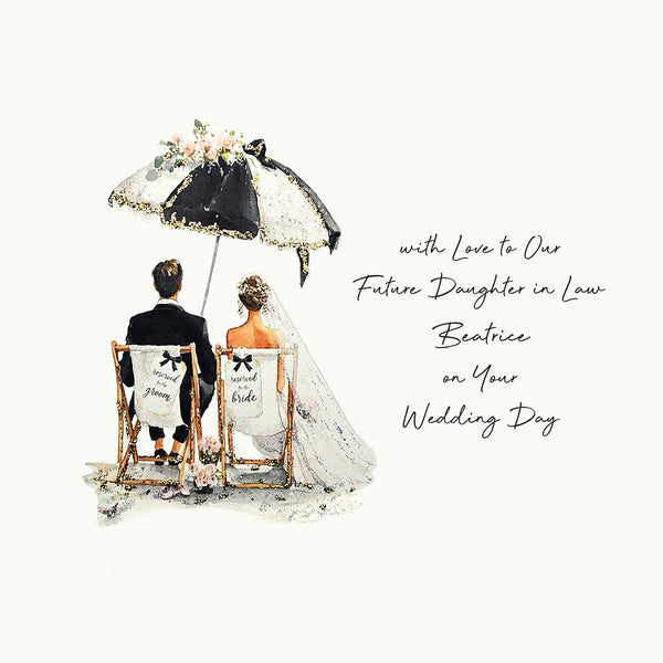 With Love to Our Future Daughter in Law on Your Wedding Day