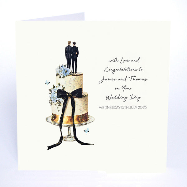 With Love and Congratulations on Your Wedding Day (Mr and Mr Cake)