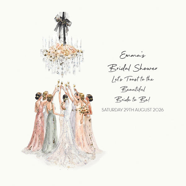 Let's Toast to the Beautiful Bride to Be - Bridal Shower / Hen Do