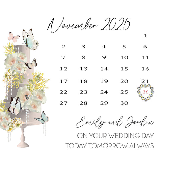 On Your Wedding Day (Calendar)