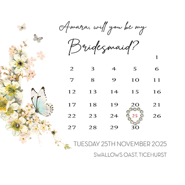Will you be my Bridesmaid? (Calendar)
