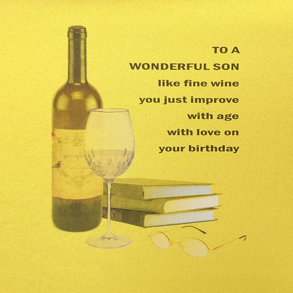 To a Wonderful Son - Fine Wine Birthday