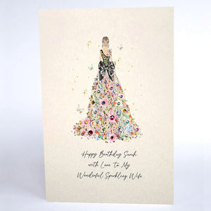 Happy Birthday with Love to My Sparkling ... (Lady Dress)