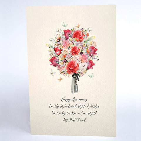 Happy Anniversary to My Wonderful Wife (Bouquet)