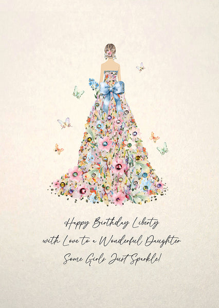 Happy Birthday With Love to a Wonderful ... ! (Lady Dress)