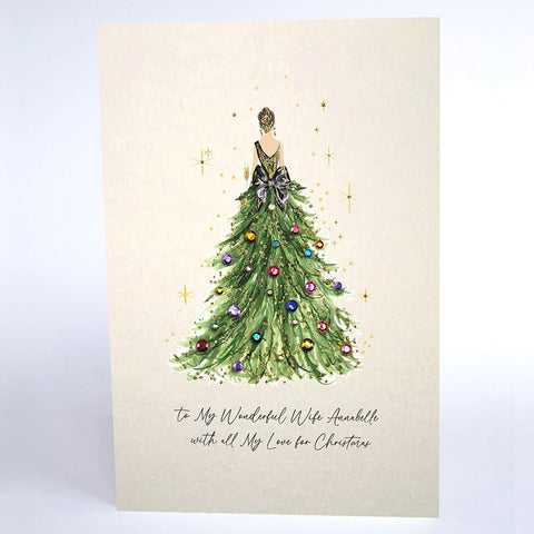 To a Wonderful ... With all My Love for Christmas (Lady Dress)