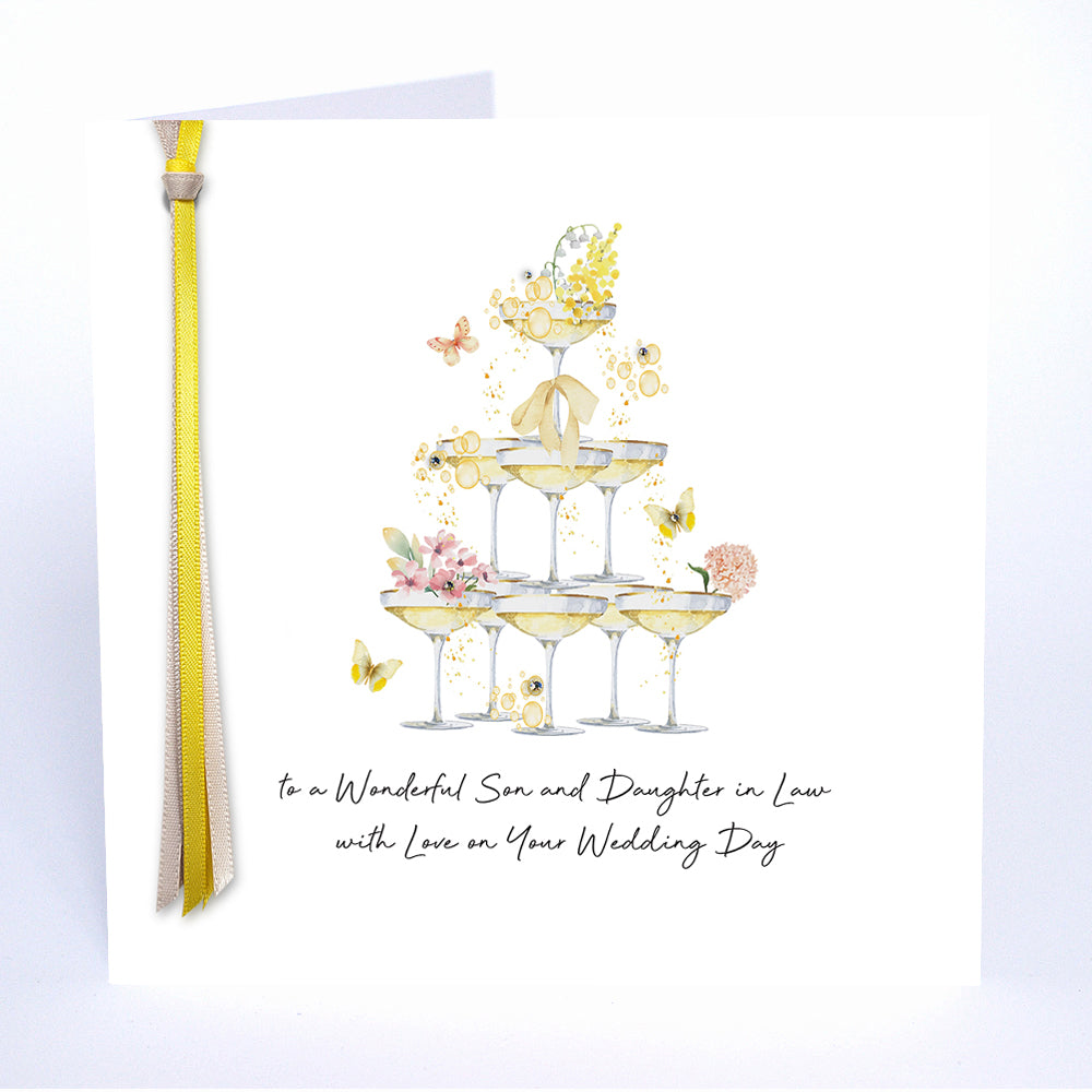 To a Wonderful Son & Daughter In Law - Wedding Day