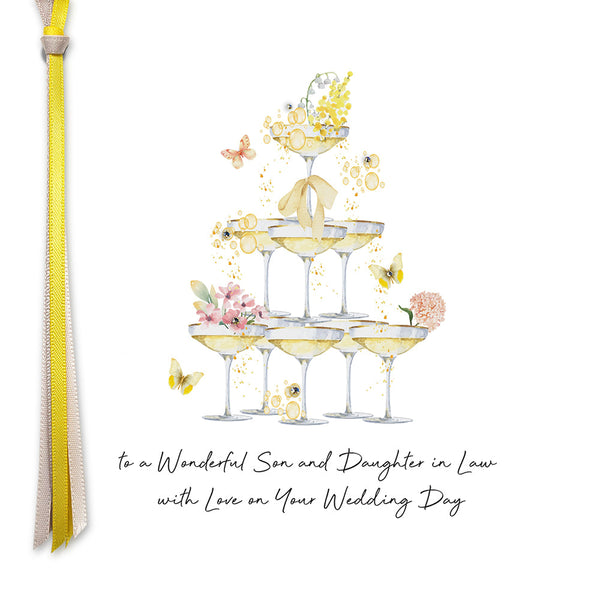 To a Wonderful Son & Daughter In Law - Wedding Day