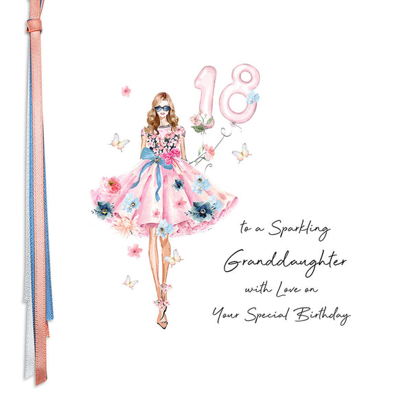 18 To A Sparkling Granddaughter With Love On Your Special Birthday