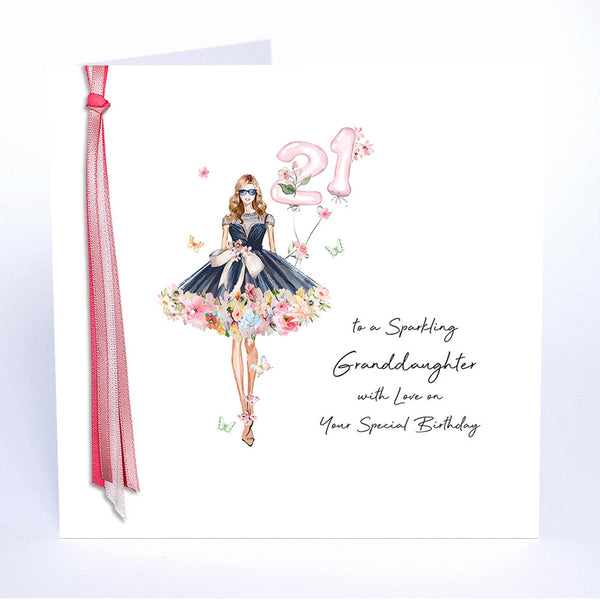 21 To A Sparkling Granddaughter With Love On Your Special Birthday
