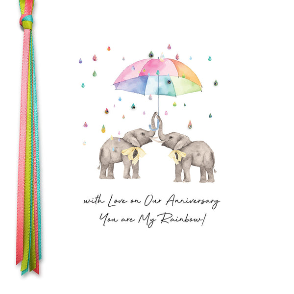 With Love On Our Anniversary You Are My Rainbow