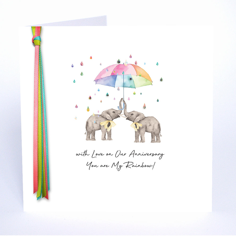 With Love On Our Anniversary You Are My Rainbow