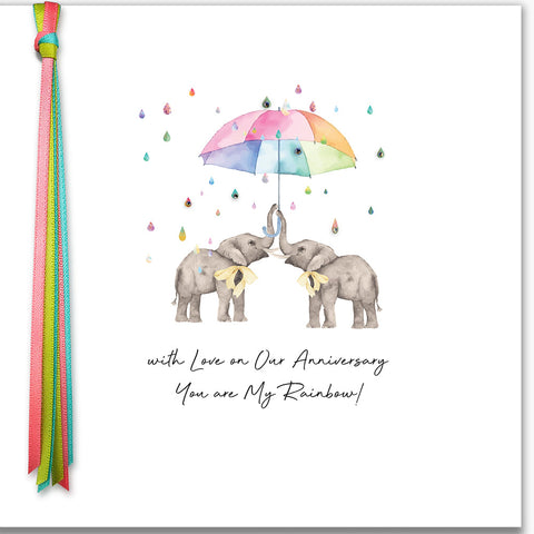With Love On Our Anniversary You Are My Rainbow