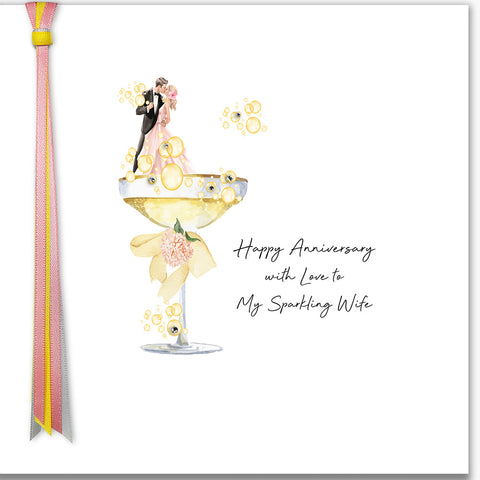 Happy Anniversary With Love To My Sparkling Wife