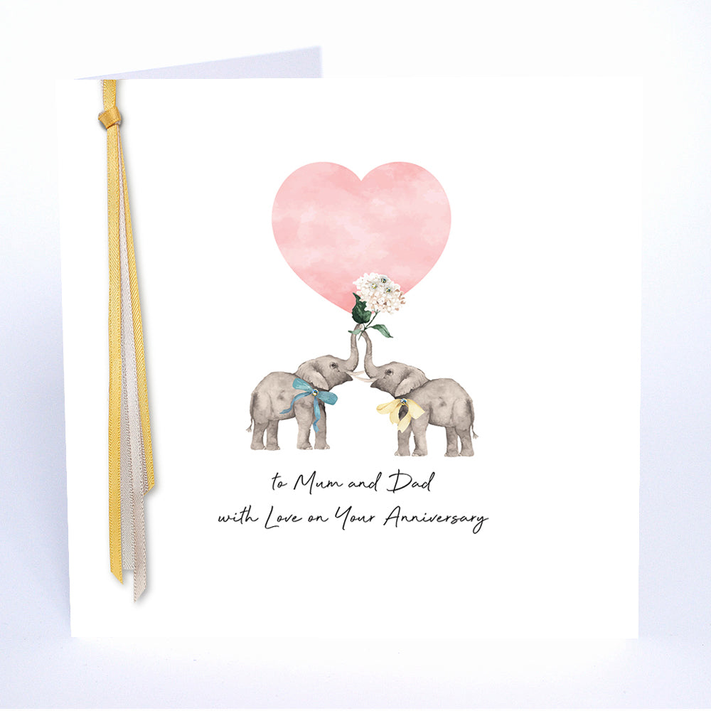 To Mum & Dad With Love On Your Anniversary