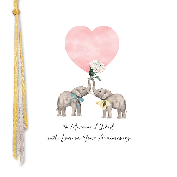 To Mum & Dad With Love On Your Anniversary