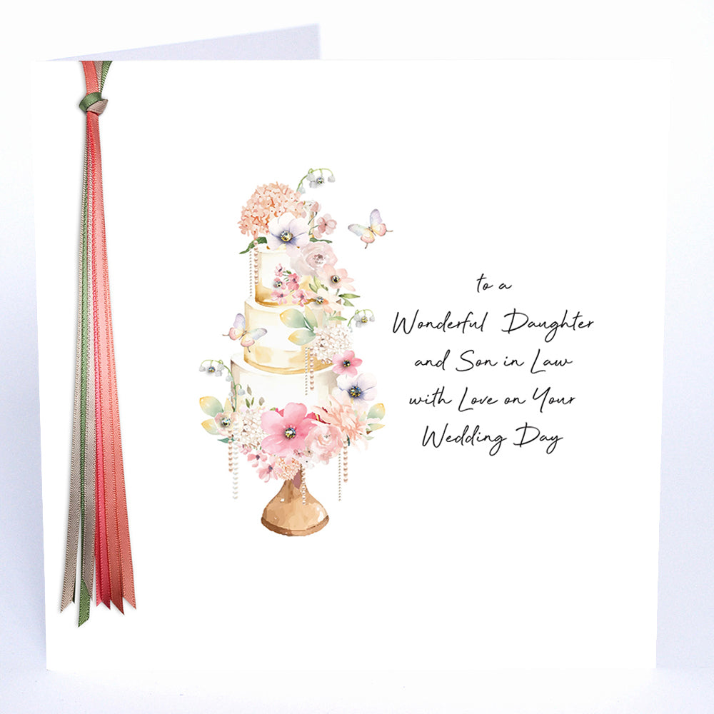 To A Wonderful Daughter & Son In Law On Your Wedding Day