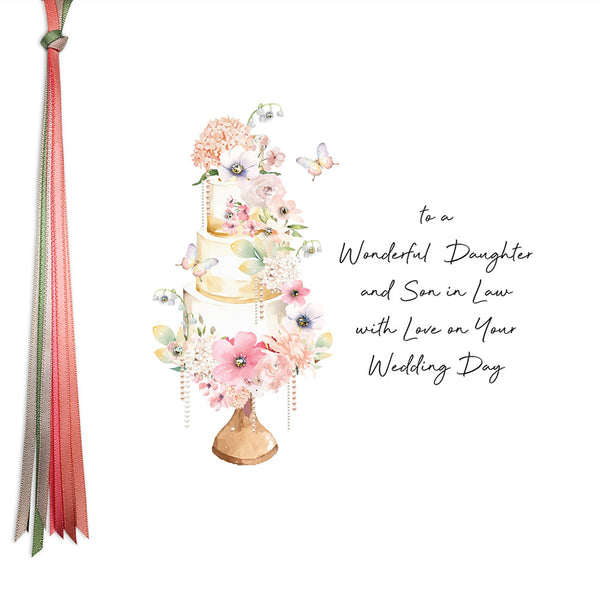 To A Wonderful Daughter & Son In Law On Your Wedding Day