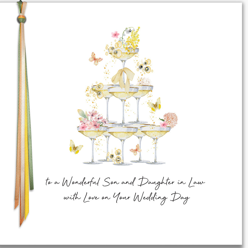 To A Wonderful Son & Daughter In Law On Your Wedding Day