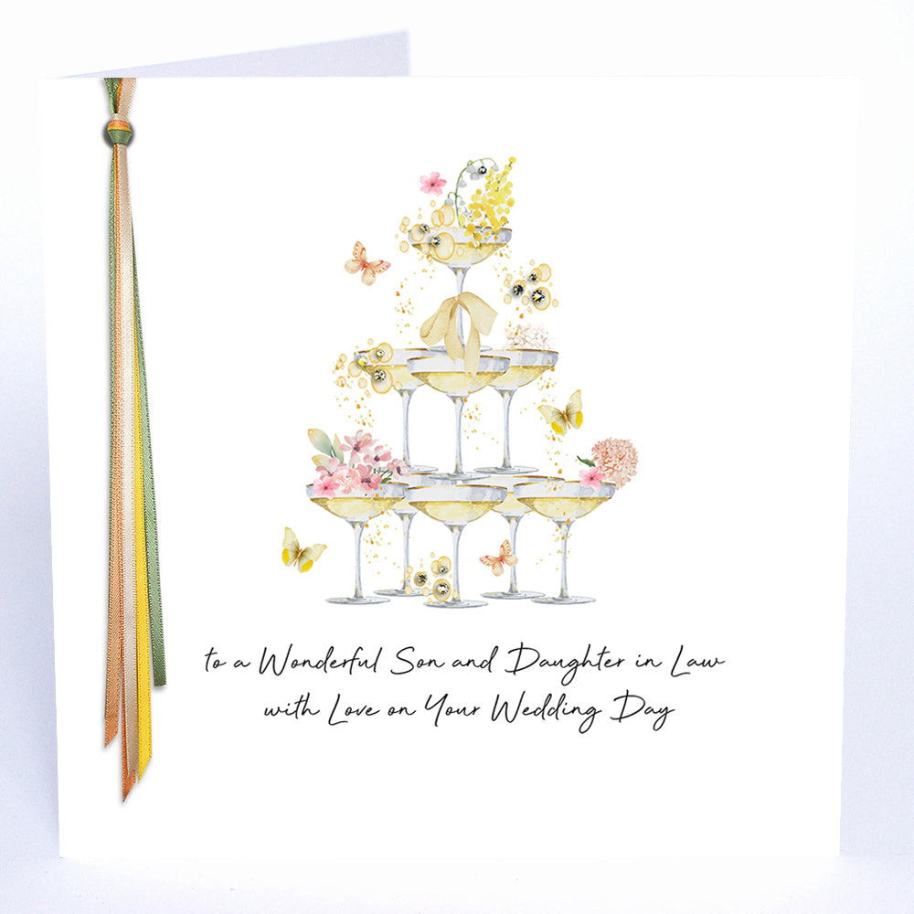 To A Wonderful Son & Daughter In Law On Your Wedding Day