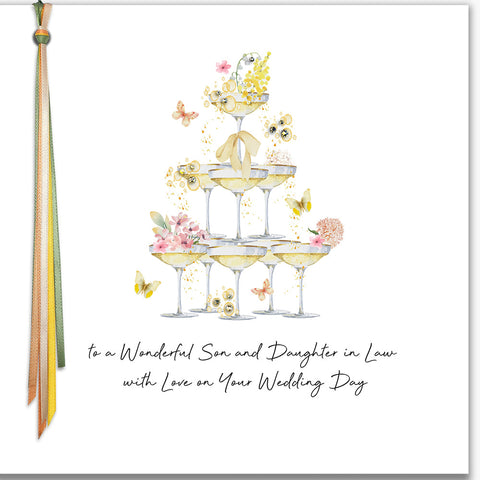 To A Wonderful Son & Daughter In Law On Your Wedding Day
