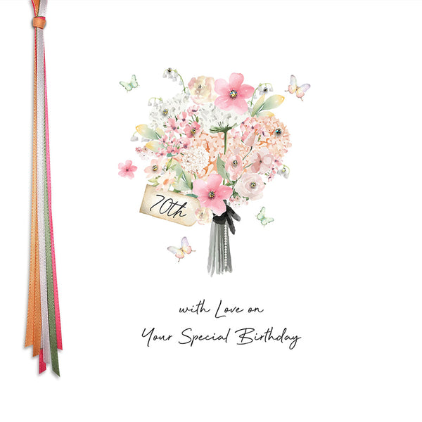 70 With Love On Your Special Birthday (Flowers)