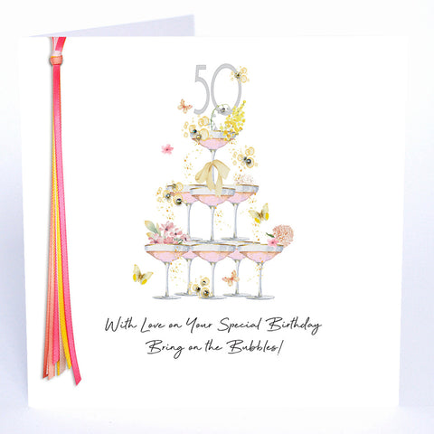 50 With Love On Your Special Birthday (Glasses)