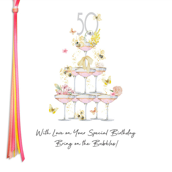 50 With Love On Your Special Birthday (Glasses)