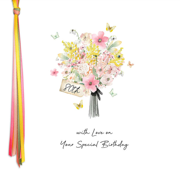 80 With Love On Your Special Birthday (Flowers)