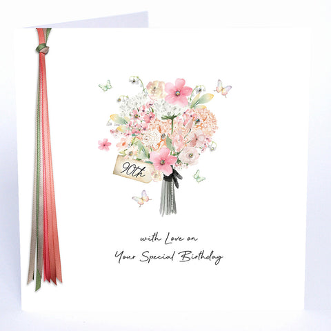 90 With Love On Your Special Birthday (Flowers)