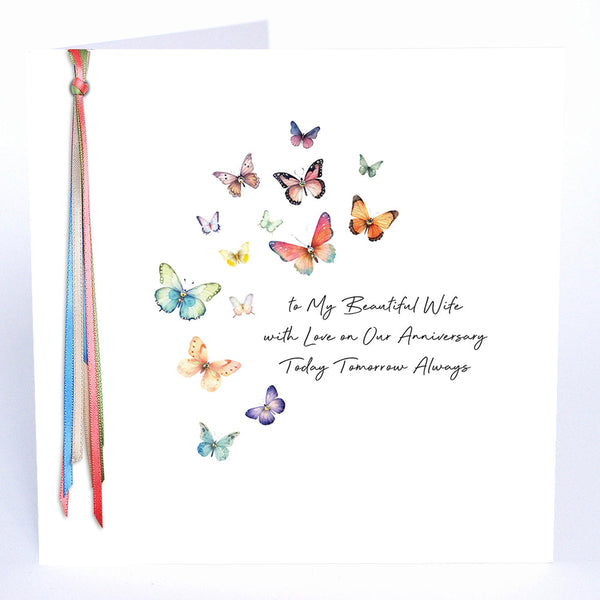 To My Beautiful Wife With Love On Our Anniversary